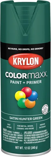 Miniatura 85 de Krylon K05599007 COLORmaxx Pintura en aerosol y base para uso en interiores y exteriores, color gris brillante para maquinaria, 12 onzas