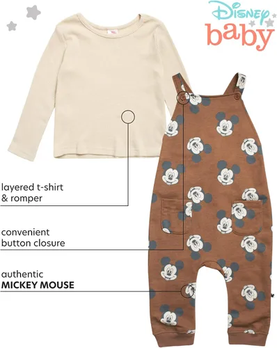 Miniatura 2 de Disney Conjunto de pijama de Mickey Mouse para bebé 2 piezas y camisa de manga larga