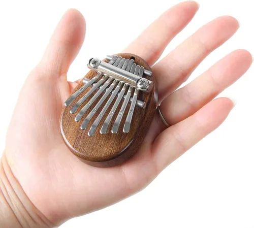 8 teclas mini kalimba exquisito dedo pulgar piano marimba musical buen accesorio colgante regalo