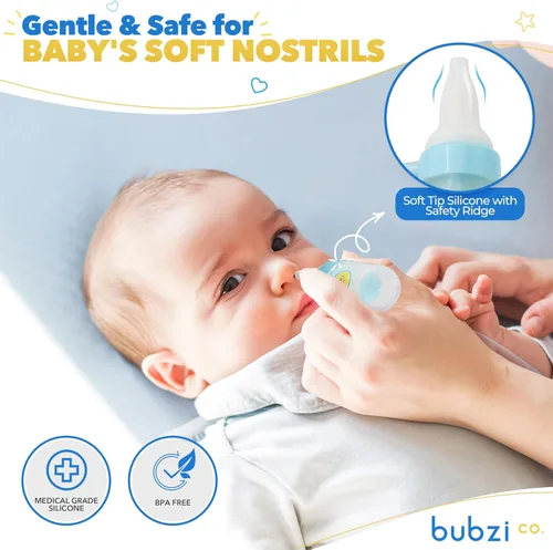 Miniatura 3 de Mejor aspirador nasal para bebés para el alivio de la congestión nasal, aspirador de moco y mucosa para las madres inteligentes, caja de almacenaje