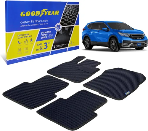 Miniatura 15 de Goodyear Alfombrillas de automóvil para todo tipo de clima, ajuste personalizado para Toyota 4Runner 10-12, juego de 5 piezas, revestimientos