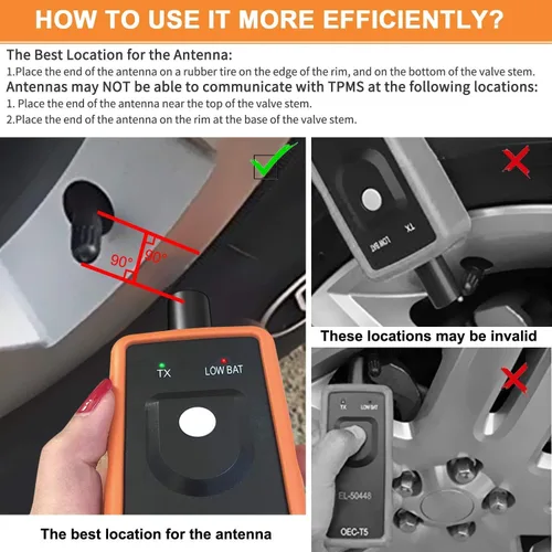 Miniatura 5 de Herramienta de activación y restablecimiento LAUNCH TPMS para sensor de presión de neumáticos GM, herramienta de programación y entrenamiento
