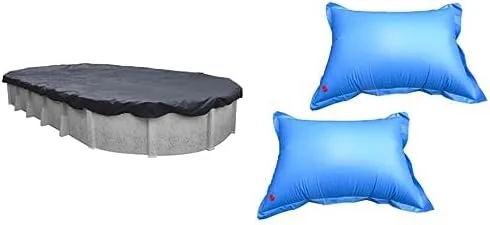 Miniatura 2 de Robelle 461015 - Funda de invierno para piscina con almohadas, Value-Line, piscinas sobre el suelo de 10 x 15 pies