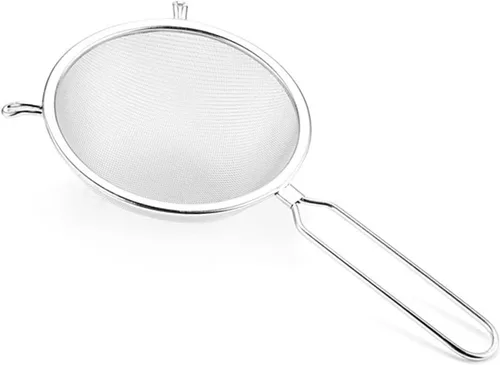 Cuchara para servir alimentos, coladores finos de cocina, tamiz de harina, tamiz para hornear, colador de malla, colador de té, cuchara para freír,
