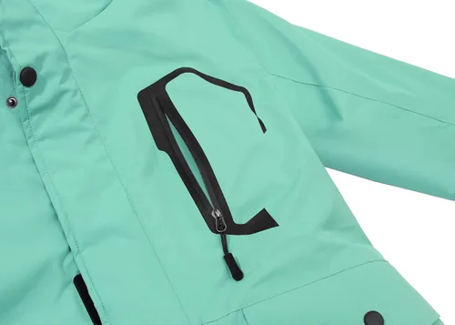 Miniatura 5 de Spmor - Chaqueta de esquí impermeable para mujer, para montaña, lluvia, abrigo de invierno, a prueba de viento, con capucha