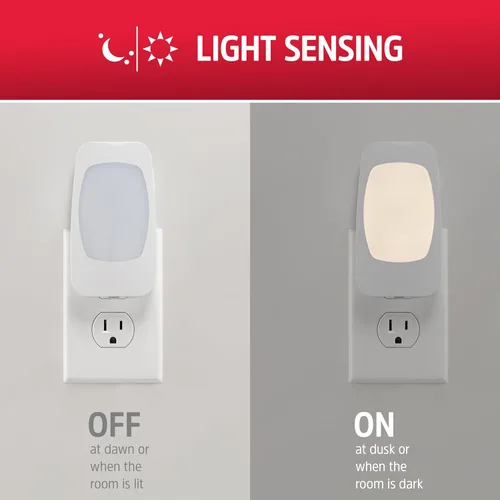 Miniatura 2 de ENERGIZER - Luz LED de noche 4 en 1 contra fallas de energía, 1 paquete, enchufable, sensor de luz, encendido/apagado automático, enchufe plegable