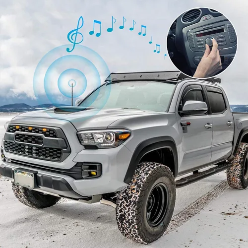 Miniatura 7 de Antena corta para Toyota Tundra 2000-2021 Tacoma FJ Crusier 1995-2015, antena de repuesto de 7 pulgadas en espiral de goma flexible Tundra Tacoma