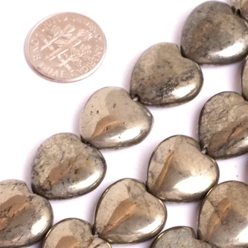 Miniatura 24 de Cuentas de pirita para hacer joyas, piedras preciosas naturales semipreciosas de 0.394 x 0.551 in, 30 unidades con forma de Dianmond facetada de 15