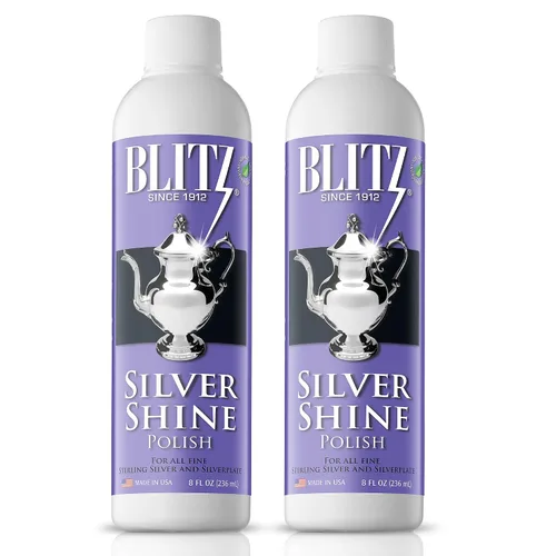 Miniatura 8 de Blitz Silver Shine Polish - Pulidor Líquido de Plata para Joyería de Plata de Ley y Plateada, Platos, Cubiertos, Accesorios y Decoración No Tóxico