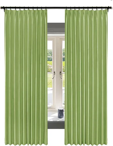Miniatura 17 de Fcosie Juego de 2 paneles de cortinas opacas extralargas de 120 pulgadas de largo, cortinas de doble capa para oscurecer la habitación, paneles