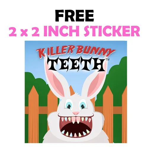 Miniatura 3 de Killer Bunny Dientes Pastel Candy Corn divertido y único cesta de Pascua, regalo de broma para cumpleaños, niñas, niños y adolescentes (7 onzas)