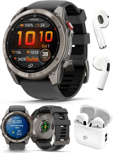 Miniatura 22 de PlayBetter Garmin Fenix 8 AMOLED Sapphire (43mm, Titanio DLC gris carbón) Reloj inteligente multideporte GPS con pantalla AMOLED de zafiro