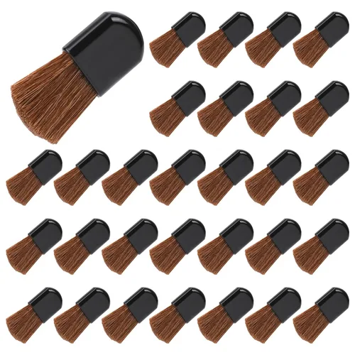 Miniatura 8 de Cepillo cosmético desechable para mujer, 30 piezas de mini cepillo para rubor, pequeño aplicador de maquillaje de viaje, cepillo portátil para polvo