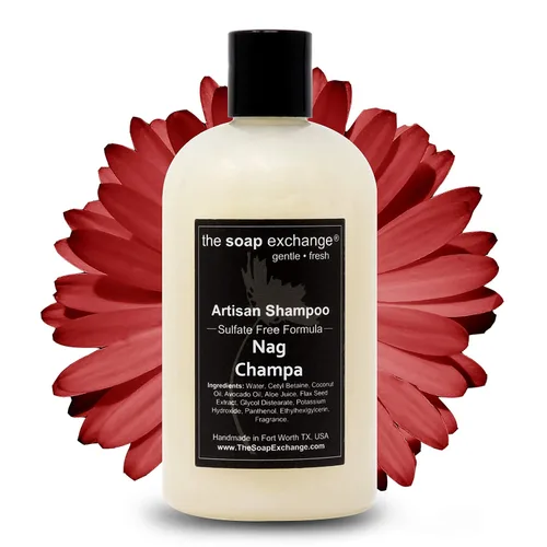 Miniatura 14 de The Soap Exchange Champú para el cabello, aroma a cuero de Texas, hecho a mano, 12 fl oz / 12.0 fl oz, cuidado natural del cabello artesanal, suave