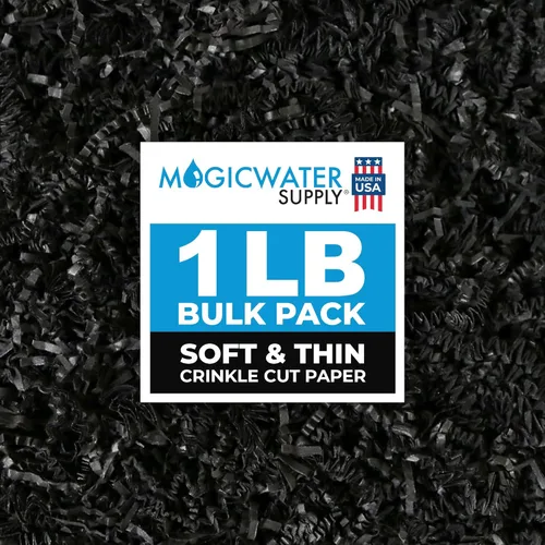 Miniatura 15 de MagicWater Supply - 1 libra - Kraft - Relleno de papel de corte arrugado suave y fino, ideal para envolver regalos, relleno de cestas, cumpleaños