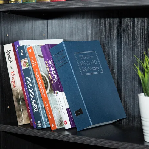 Miniatura 4 de Amazon Basics Caja fuerte para libros, caja de ahorro de dinero, ahorro de dinero, caja secreta de metal oculta, ocultación de dinero, cerradura
