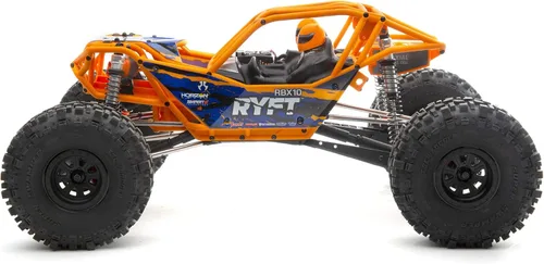 Miniatura 3 de Camión RC Axial 1/10 RBX10 Ryft 4WD Brushless Rock Bouncer RTR (Batería y Cargador No Incluidos), Naranja, AXI03005T1, Unisex Adulto