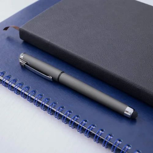 Miniatura 5 de MiSiBao Bolígrafos de tinta de gel de 0.028 in de punta media 2 en 1 con lápiz capacitivo, bolígrafo de trabajo de escritura suave para oficina