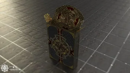 Miniatura 4 de Carmesí de la fortaleza que juega la baraja especial del póker de Gamblers Warehouse