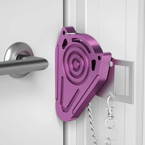 Cerradura de puerta portátil para seguridad de habitación de hotel de viaje, cerraduras de puerta de hotel para viajeros, cerradura adicional desde