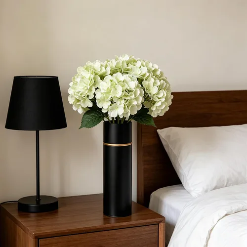 Miniatura 9 de Hosley Jarrón de metal galvanizado con forro de PVC, 4 pulgadas de diámetro x 14 pulgadas de alto, regalo ideal para arreglos florales, bodas