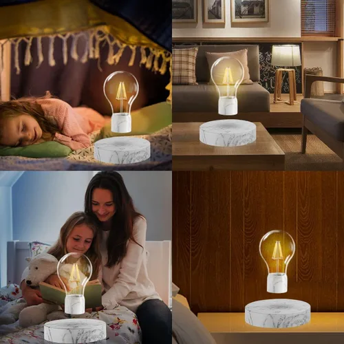 Miniatura 5 de Lámpara de escritorio con bombilla LED flotante de levitación magnética para regalos únicos, decoración de habitación, luz nocturna, decoración