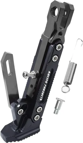 Miniatura 26 de Caballete de motocicleta universal ajustable con soporte lateral para pie, caballete de estacionamiento para motocicleta eléctrica, soporte lateral