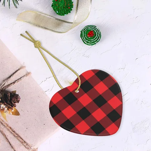 Miniatura 5 de Adorno de Navidad personalizado, añade tu imagen/foto/texto, adorno colgante de cerámica de Navidad, decoración del árbol de Navidad, colgante