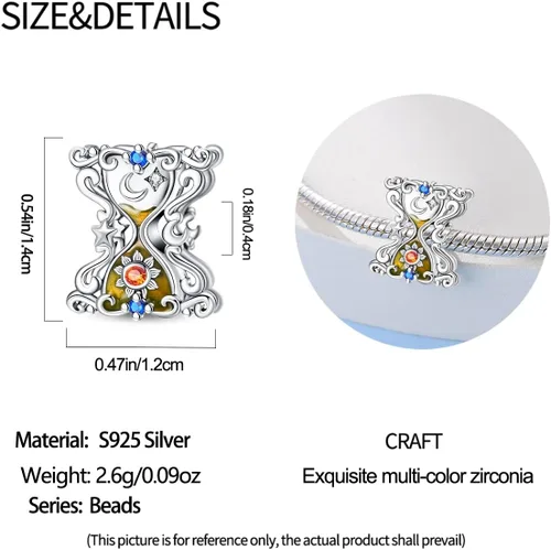 Miniatura 199 de KUNSIR Los abalorios se adaptan a pulseras Pandora para mujer, plata de ley 925, cuentas colgantes de joyería para niñas, dijes de feliz cumpleaños