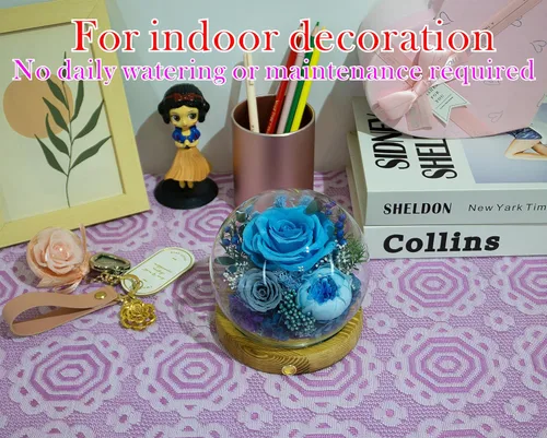 Miniatura 6 de Valley of Rain & Forest Flores reales de larga duración, regalo floral único para que envíes amor para todas las ocasiones, para decoración de Rosa