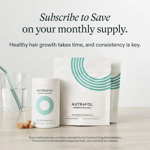 Miniatura 8 de Nutrafol Suplementos para el Crecimiento del Cabello Women's Balance para Mujeres, Edades 45 y Más, Clínicamente Probados para Cabello Visiblemente