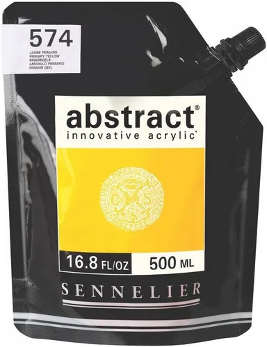 Miniatura 51 de SENNELIER Pintura acrílica abstracta innovadora para cuerpo pesado, bolsa de 16.9 fl oz, blanco titanio