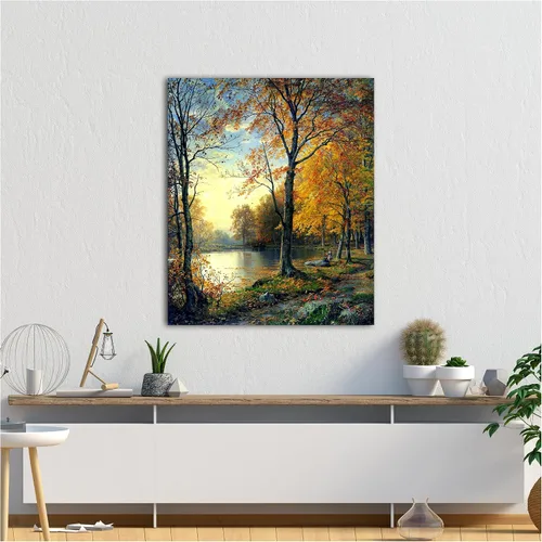 Miniatura 147 de A&T ARTWORK Campo de trigo con cipreses de Van Gogh Las reproducciones de arte clásico mundial, impresiones en lienzo giclée para decoración
