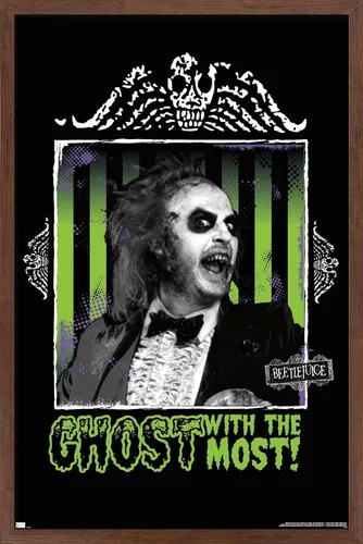 Miniatura 15 de Trends International Beetlejuice - Póster de fantasma con la mayoría de la pared, 34 pulgadas de largo x 22.4 W, paquete de póster y montaje prémium
