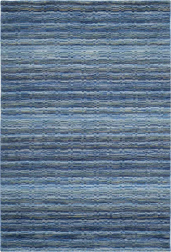 Miniatura 4 de SAFAVIEH Himalaya Collection - Alfombra decorativa, 2 x 3 pies, azul y multicolor, lana hecha a mano, ideal para zonas de alto tráfico en entrada
