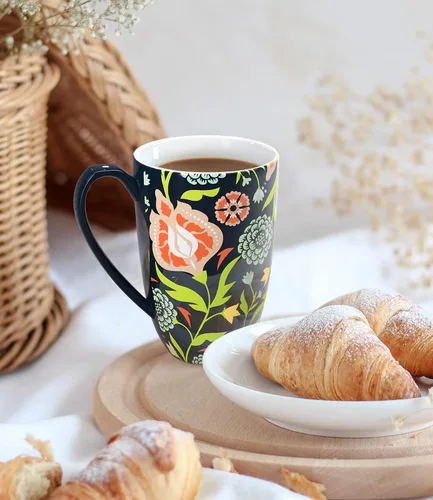 Miniatura 2 de Taza de té con infusor y tapa Taza de té con tapa Teaware con filtro de gran capacidad 16 onzas, azul marino