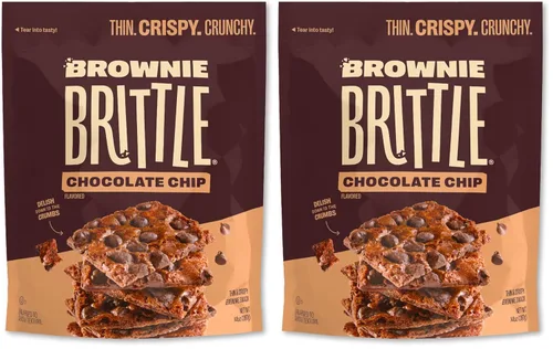 Miniatura 10 de Brownie Brittle - Galletas con virutas de chocolate, marrón, 1 onza, paquete de 20