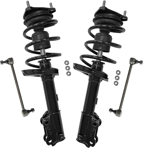 Miniatura 83 de Detroit Axle - Kit de puntales delanteros 2WD para Ford F-150 2005-2008 Lincoln Mark LT 2005-2008, 2 puntales con muelle helicoidal, 2 enlaces