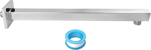 Miniatura 7 de NearMoon Brazo de ducha de 16 pulgadas, extensor de extensión de cabezal de ducha de lluvia, con brida y cinta de teflón, hecho de acero inoxidable