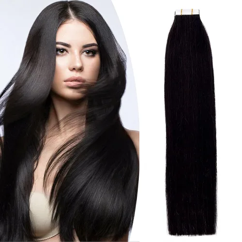 Miniatura 40 de Extensiones de cabello humano Remy con cinta adhesiva sin costuras (16 pulgadas, 10 unidades, rubio ceniza)