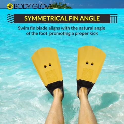 Miniatura 3 de Body Glove Floating Swim Fins for Adults, Natural Rubber Bodyboard Fins Flippers for Swimming, Snorkeling, Scuba Diving, Surfing, Bodyboarding
