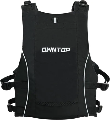 Miniatura 8 de Owntop Chaqueta de natación para adultos y jóvenes, paquete de hidratación, bolsillos de malla duales, silbato adjunto, ultrafina para un movimiento