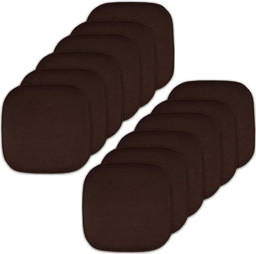 Miniatura 38 de Sweet Home Collection Cojines de espuma viscoelástica para silla, antideslizantes, diseño de panal de abeja, 16 x 16 pulgadas, paquete de 2