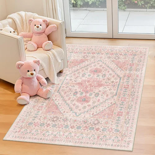 Miniatura 158 de zesthome Alfombra 4x6 - Alfombra Resistente a Manchas Lavable, Alfombras con Respaldo Antideslizante para Sala de Estar, Alfombras Pequeñas de Área