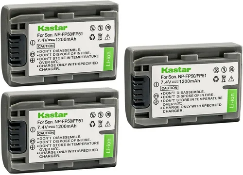 Miniatura 4 de Kastar Paquete de 1 batería NP-FP50 / NP-FP51 de 7.4 V 1200 mAh de repuesto para Sony DCR-HC40, DCR-HC41, DCR-HC42, DCR-HC43, DCR-HC44, DCR-HC46
