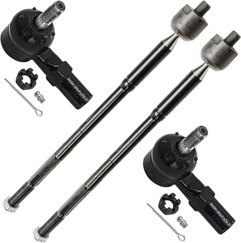 Miniatura 44 de Detroit Axle - 4 barras de acoplamiento delanteras para Kia Forte Koup 14-17, 14-18 Forte Forte5, 4 extremos de barra de acoplamiento exteriores e