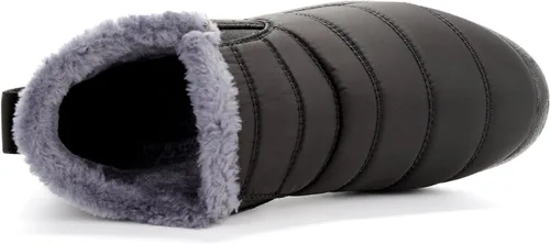 Miniatura 3 de Botas de nieve para mujer, cálidas, con forro de piel, antideslizantes, para exteriores, impermeables, cómodos y cálidos
