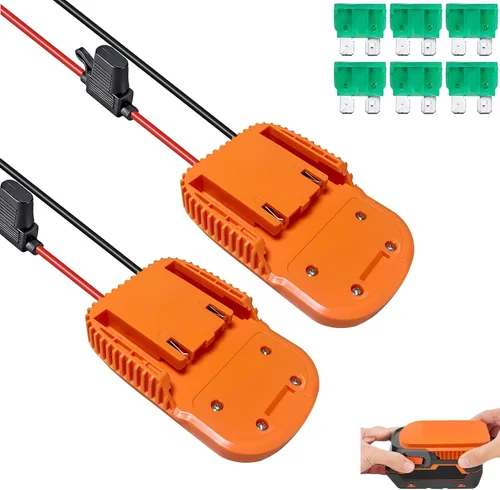 Miniatura 8 de Adaptador Power Wheel DIY para batería Ridgid AEG de 18 V, conector de potencia de base para coche de juguete Rc, camión, bicicleta eléctrica