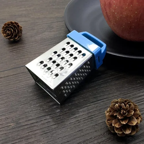 Miniatura 4 de Lucare Trituradora de verduras fácil de usar conveniente acero inoxidable resistente a la corrosión Rallador de queso seguro Gadgets de cocina azul