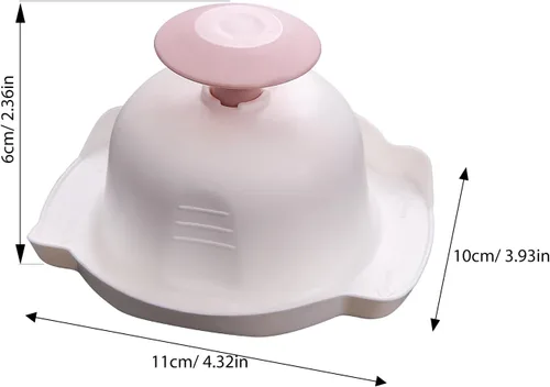 Miniatura 2 de Hemoton Soporte de seguridad alimentaria para rebanador de mandolina, paquete de 2 unidades de cortador de verduras, protector de dedos, protector